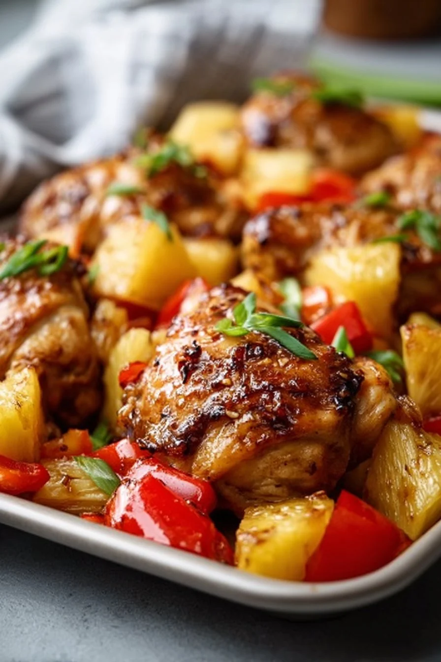 Hawaiian Chicken Sheet Pan