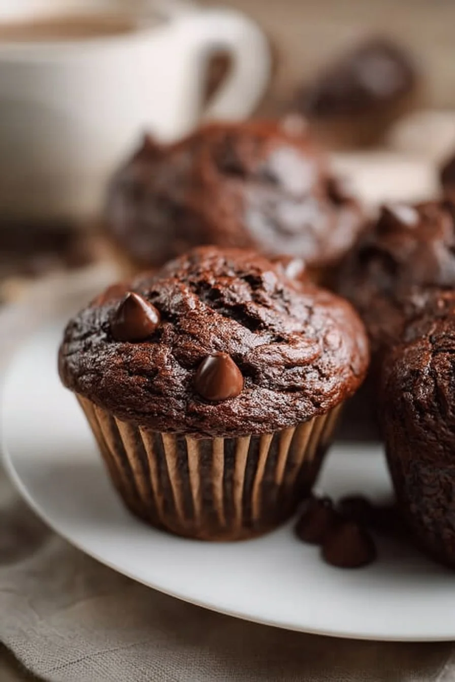 Chocolate Spinach Muffins