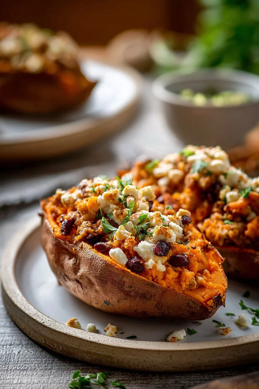 Loaded Stuffed Sweet Potatoes