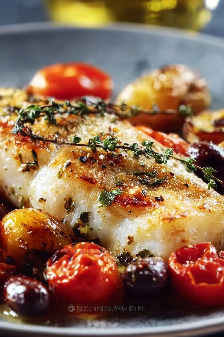 Mediterranean Baked White Fish