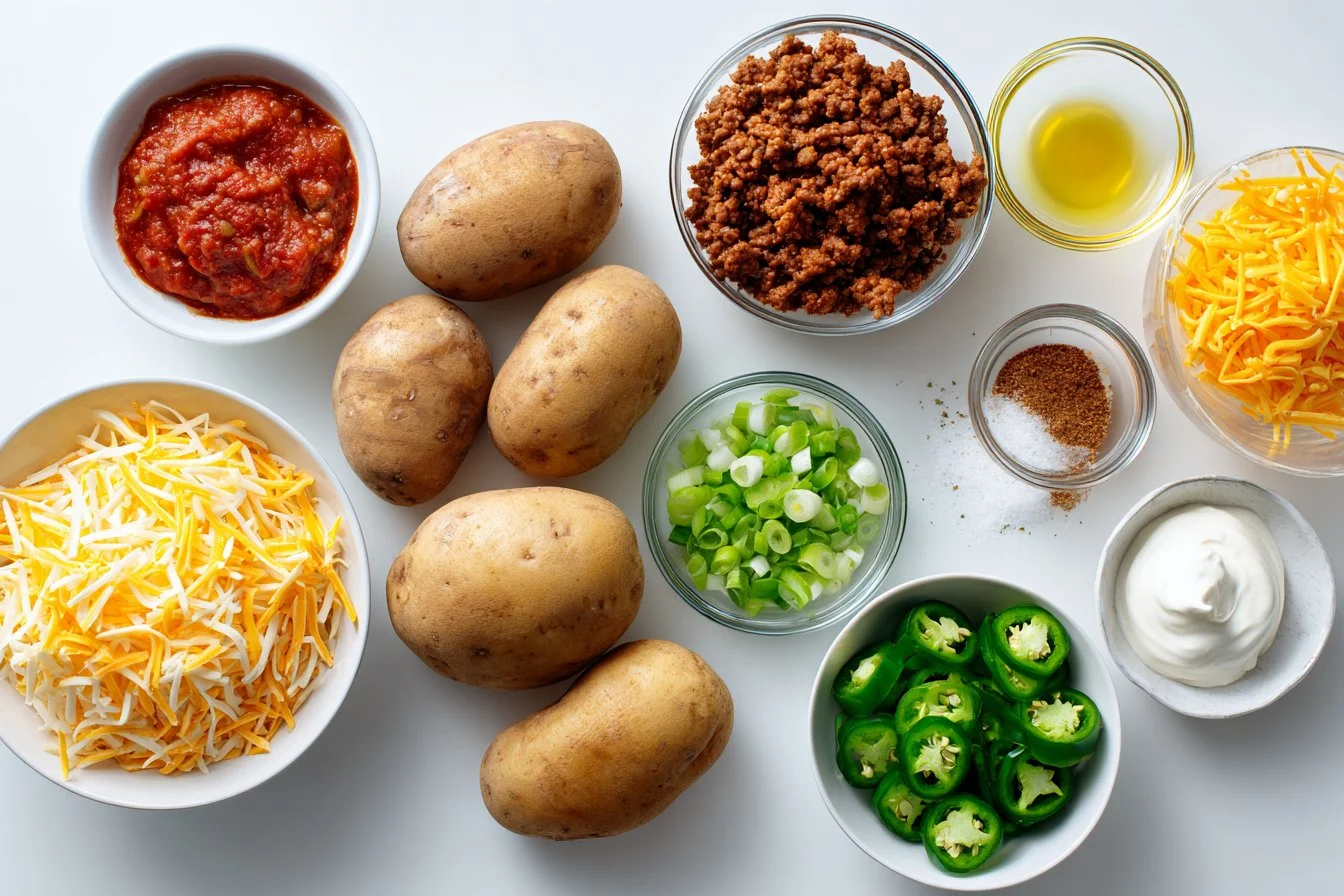 Taco Loaded Baked Potatoes