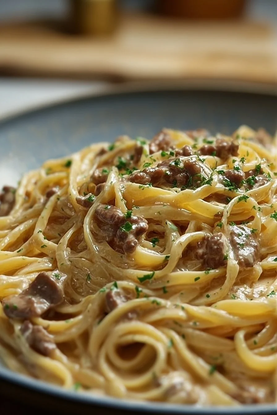 Beef & Garlic Butter Pasta