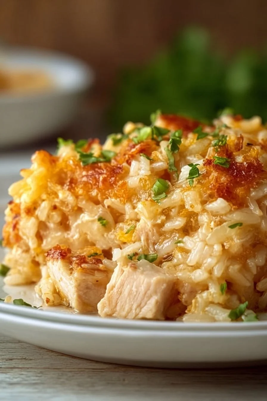 Cheesy Chicken and Rice Casserole