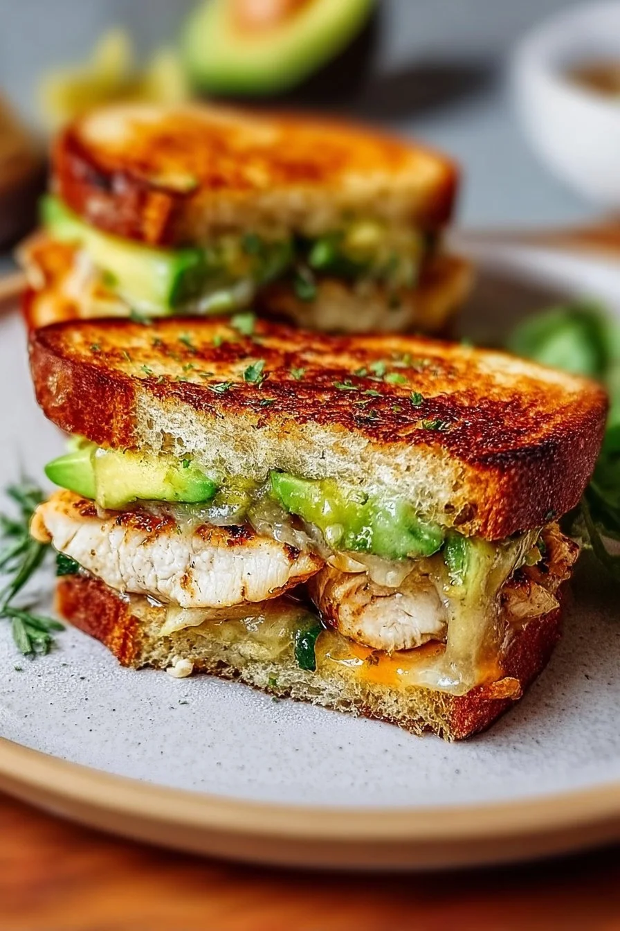 Chicken Avocado Melt Sandwich