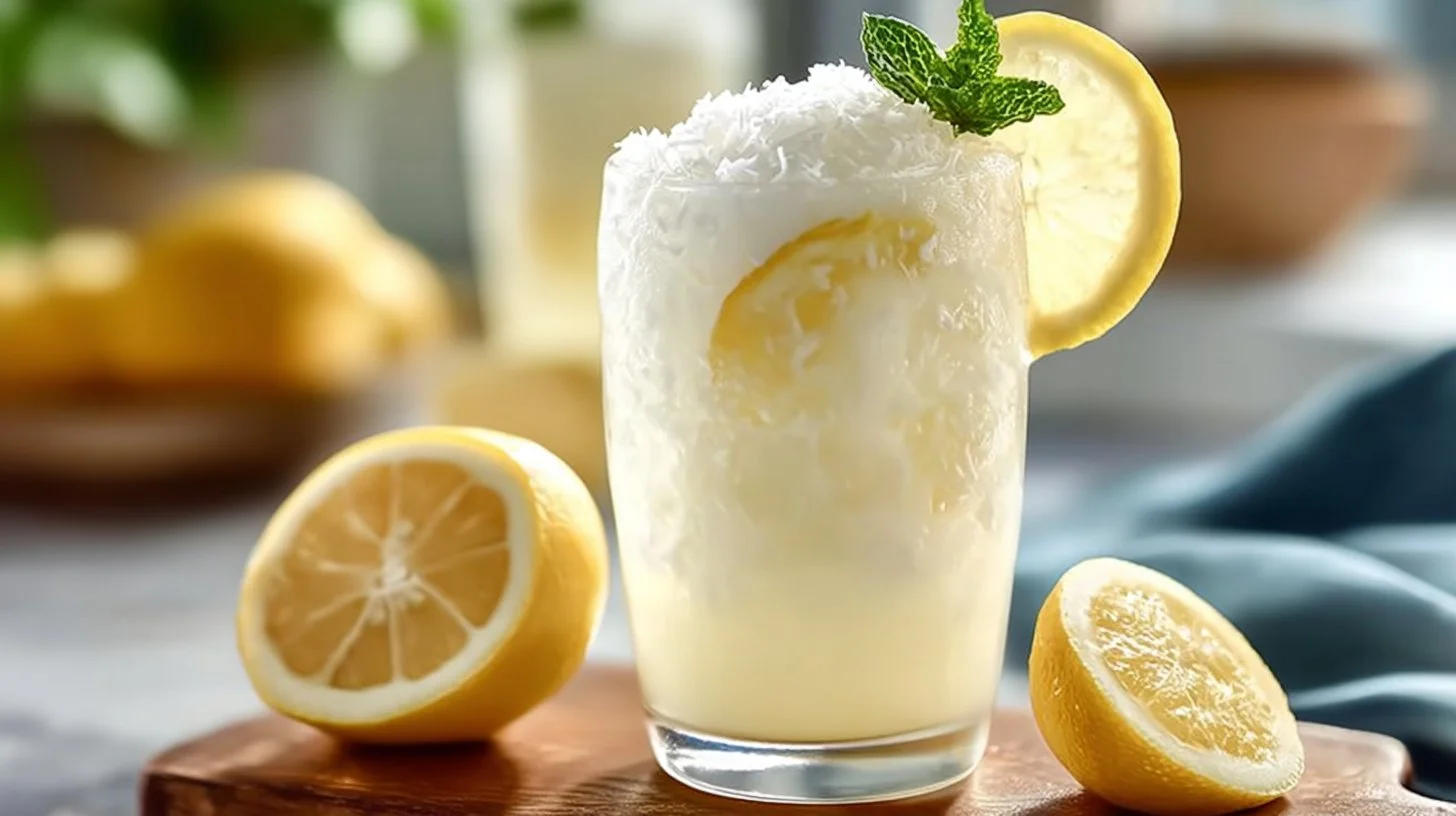 Coconut Lemonade: Quick, Delicious Homemade Summer Beverage