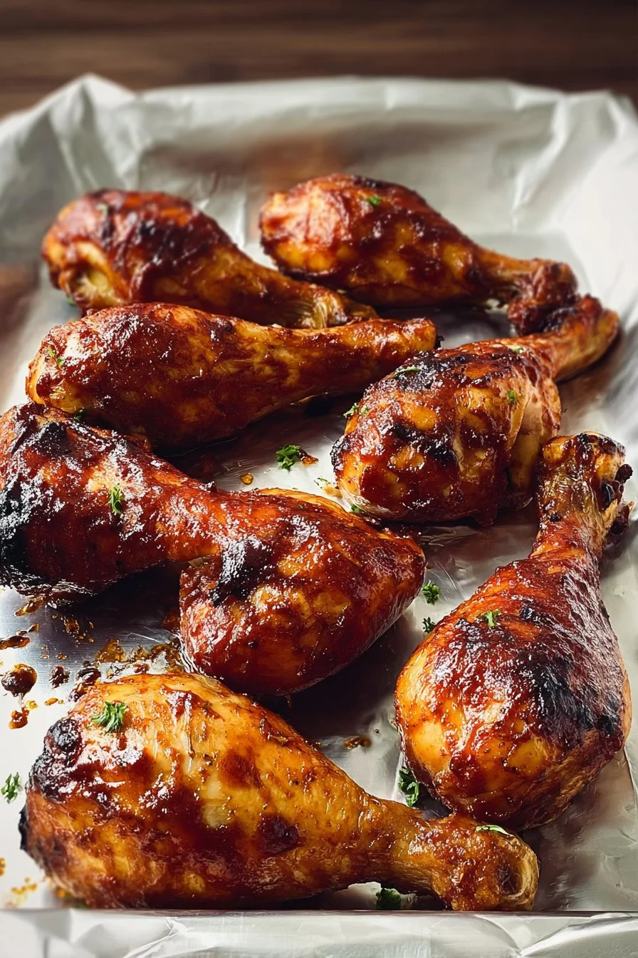 Baked BBQ Chicken Drumsticks