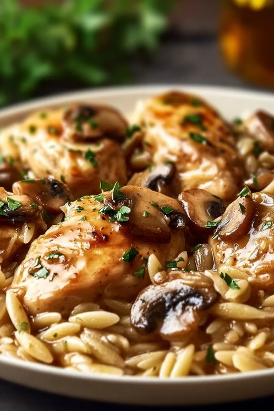 Chicken Marsala Orzo