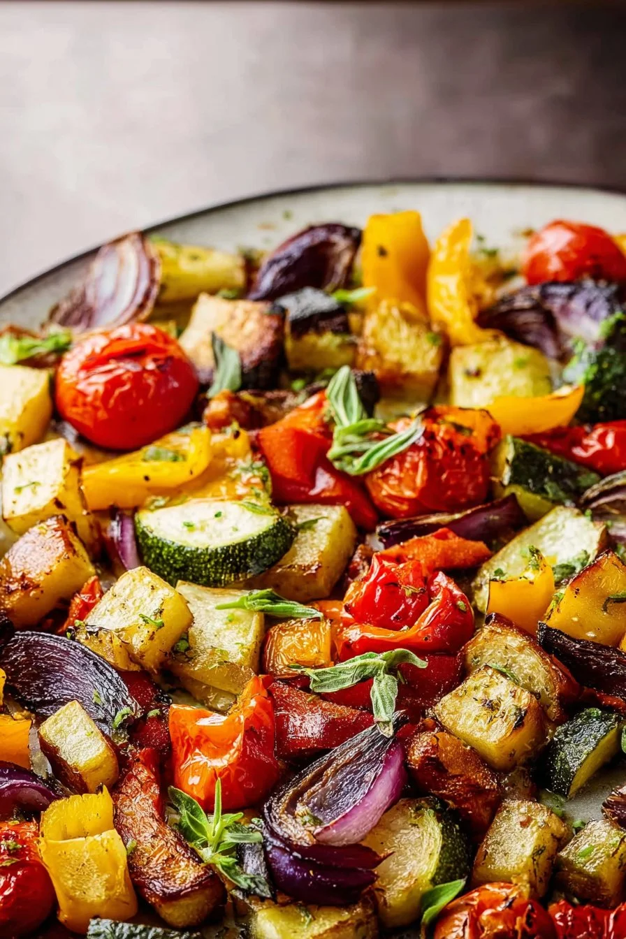 Easy Mediterranean Roasted Vegetables (Oven-Baked in 30 Minutes)