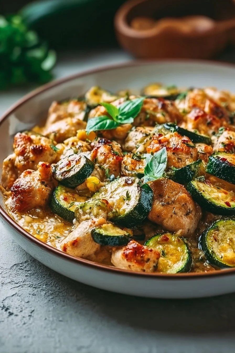 One-Dish Chicken and Zucchini Meal