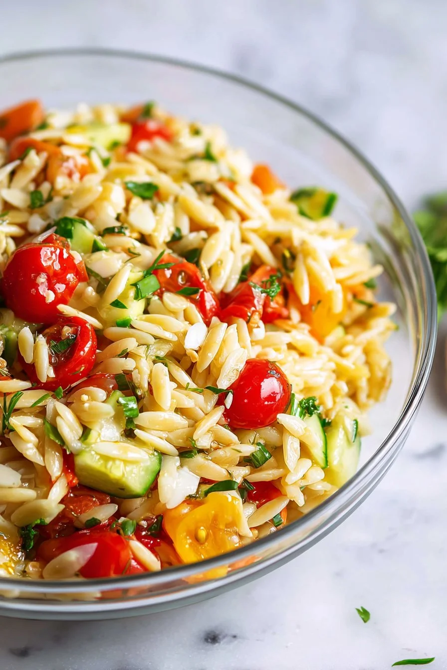 Easy Orzo Pasta Salad