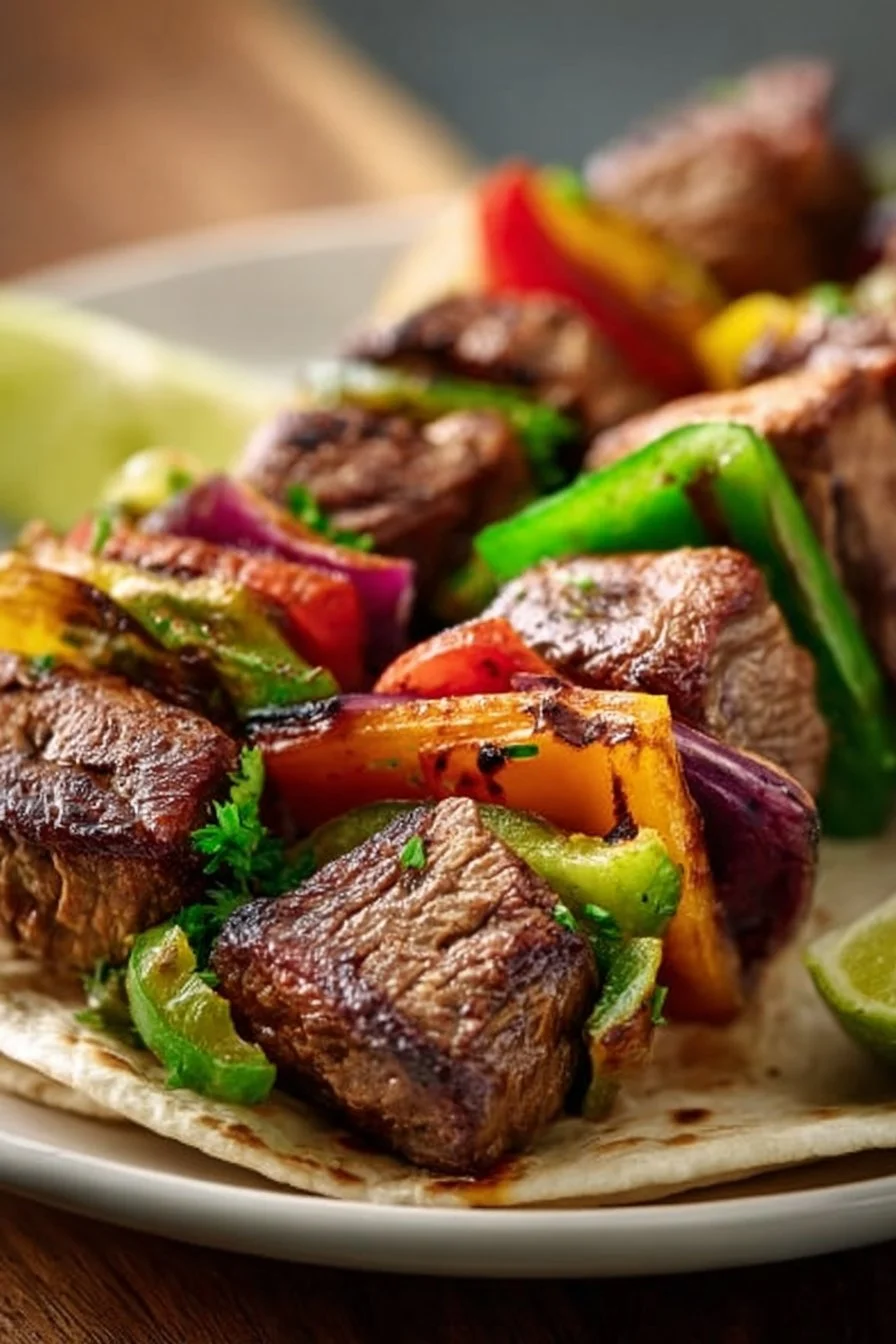 Fajita Steak Kabobs