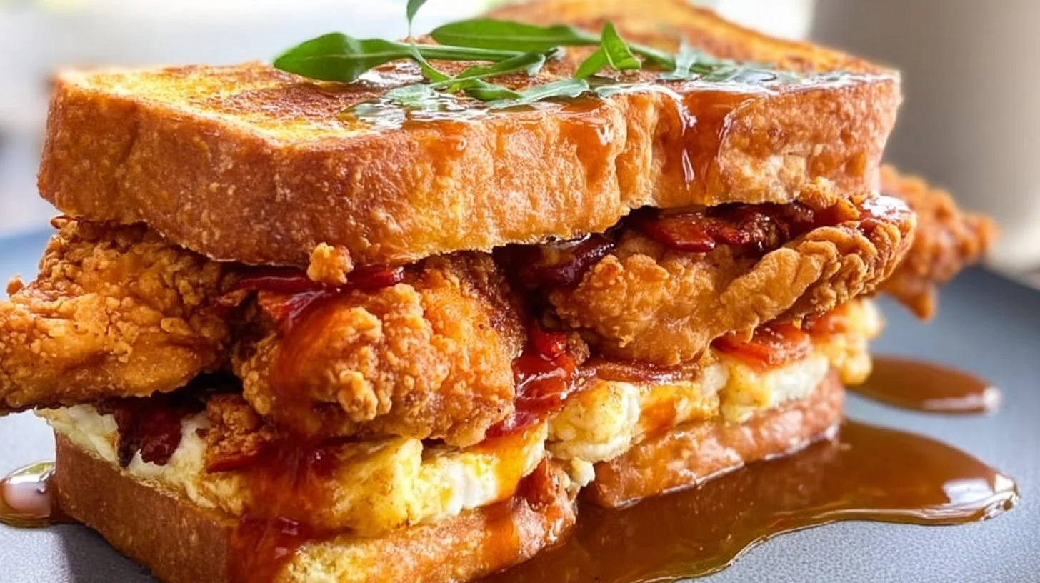 French Toast-Inspired Fried Chicken Sandwich Recipe: A Sweet and Savory Crispy Favorite