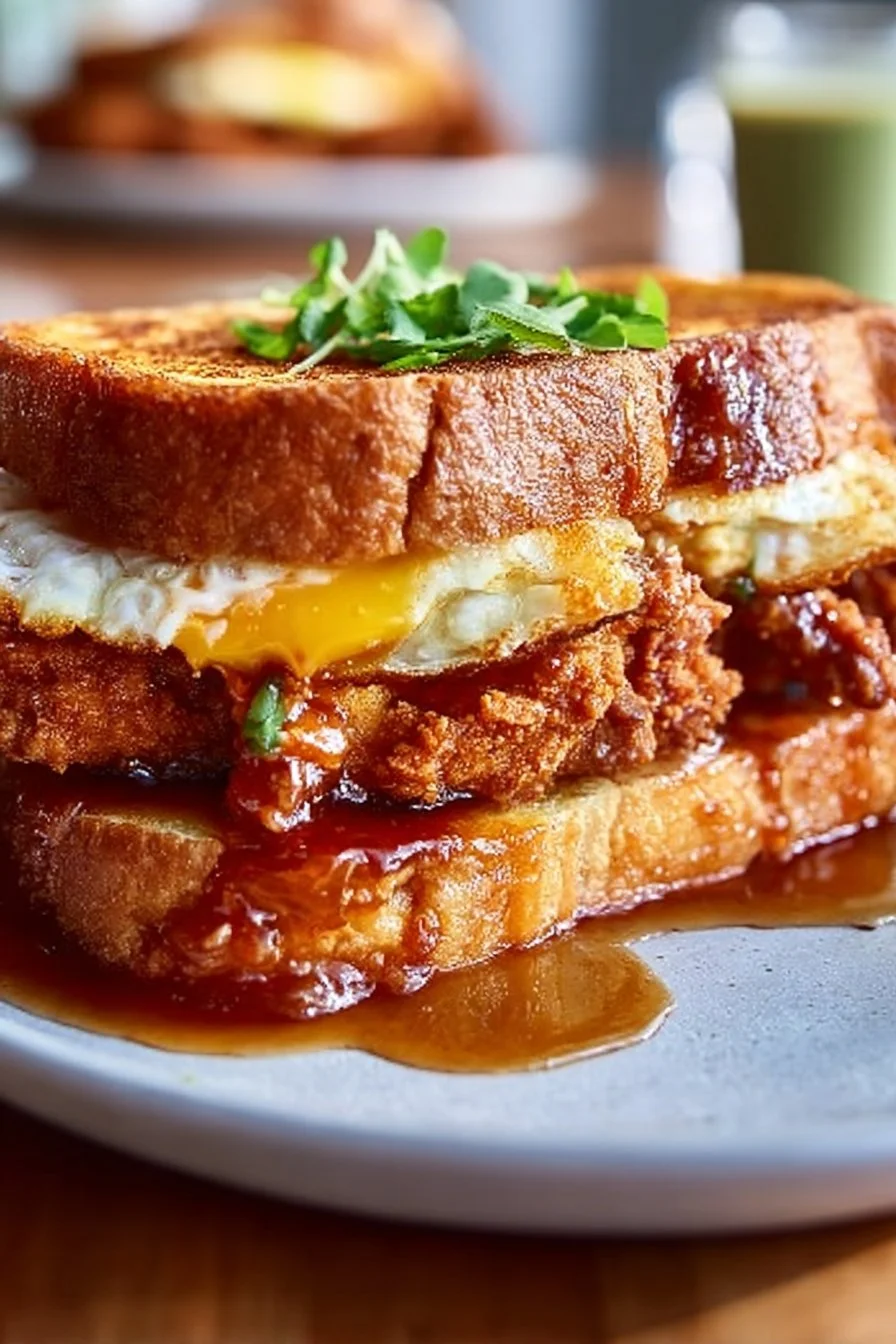 French Toast Fried Chicken Sandwich