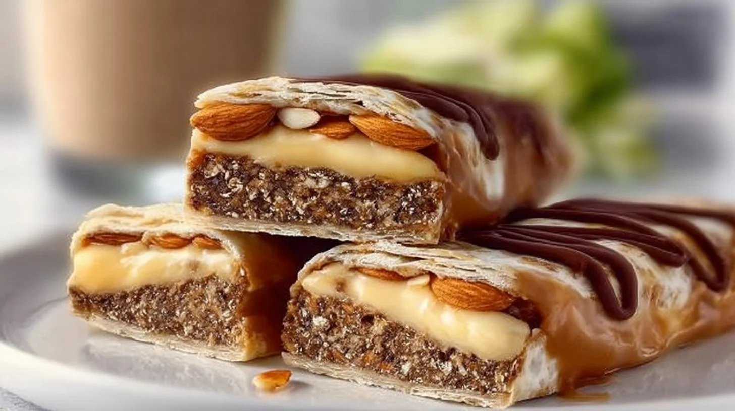 Delicious homemade almond paste bars served on a plate