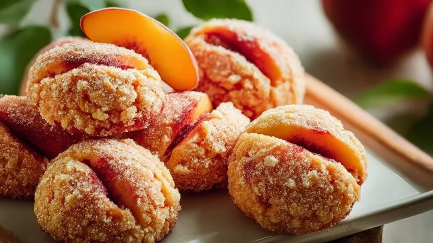 Delicious homemade Italian Peach Cookies on a plate