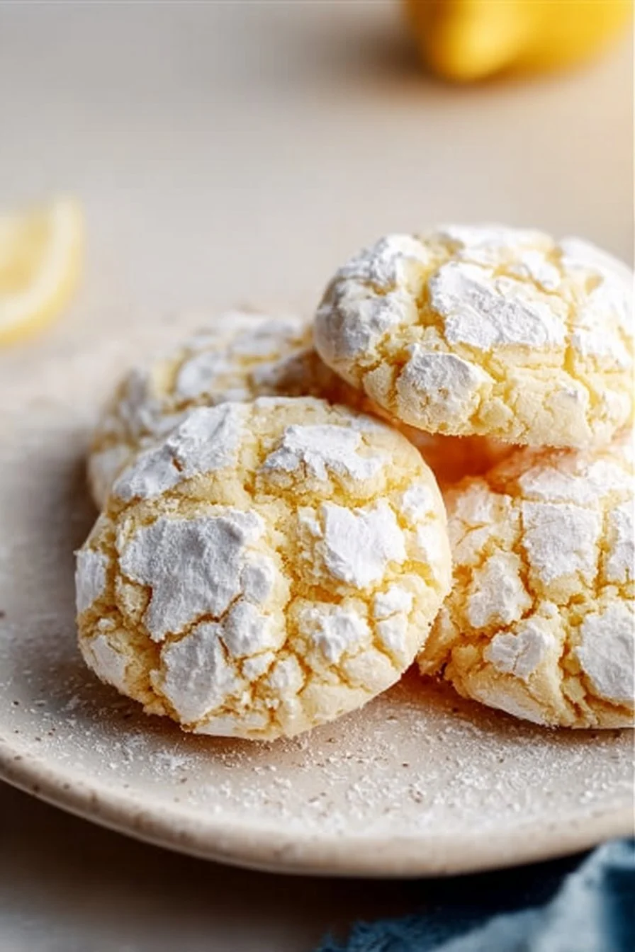 Lemon Crinkle Cookies