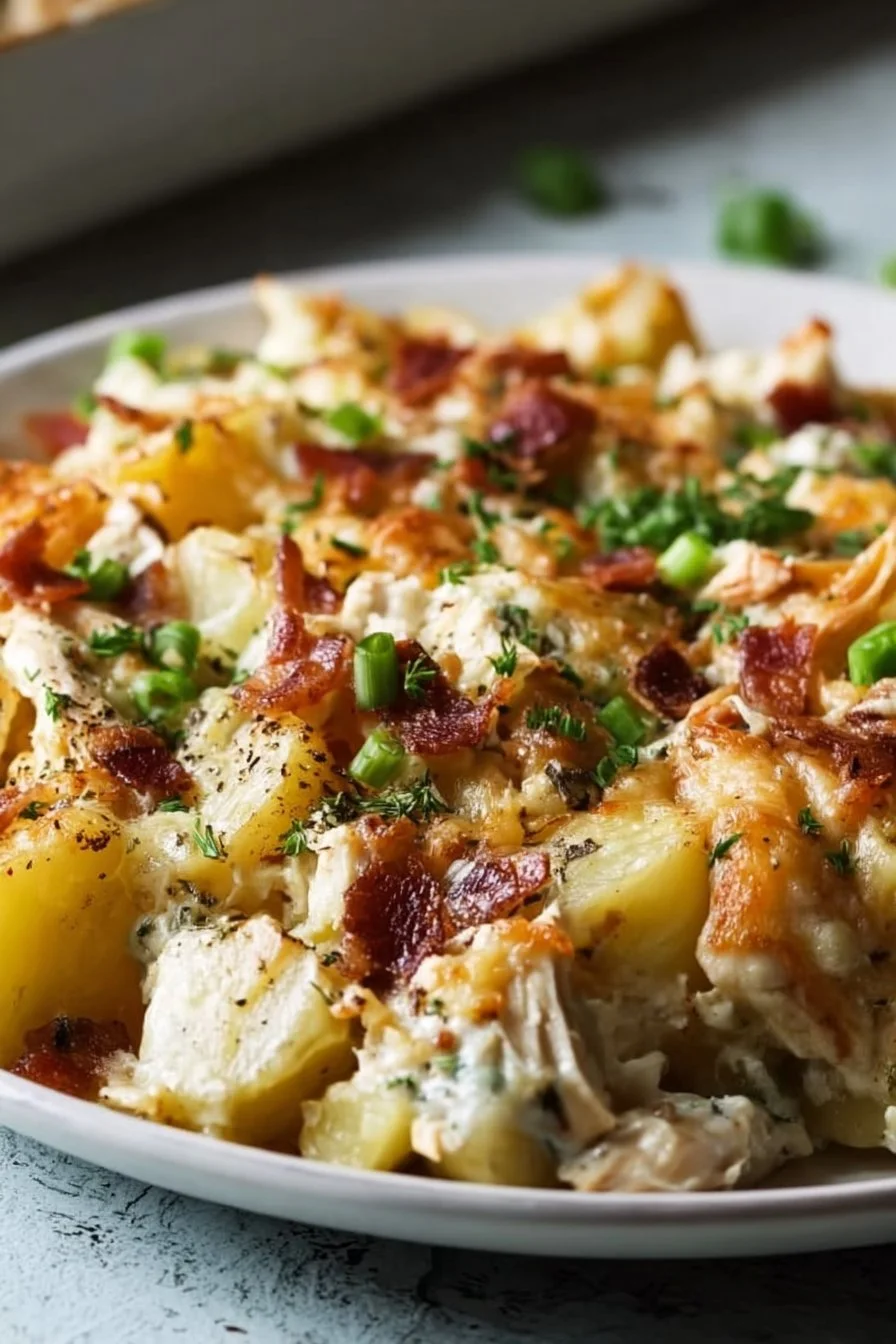 Loaded Chicken and Potato Casserole