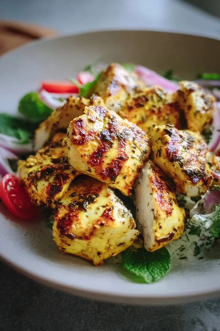 Poulet mariné au yaourt